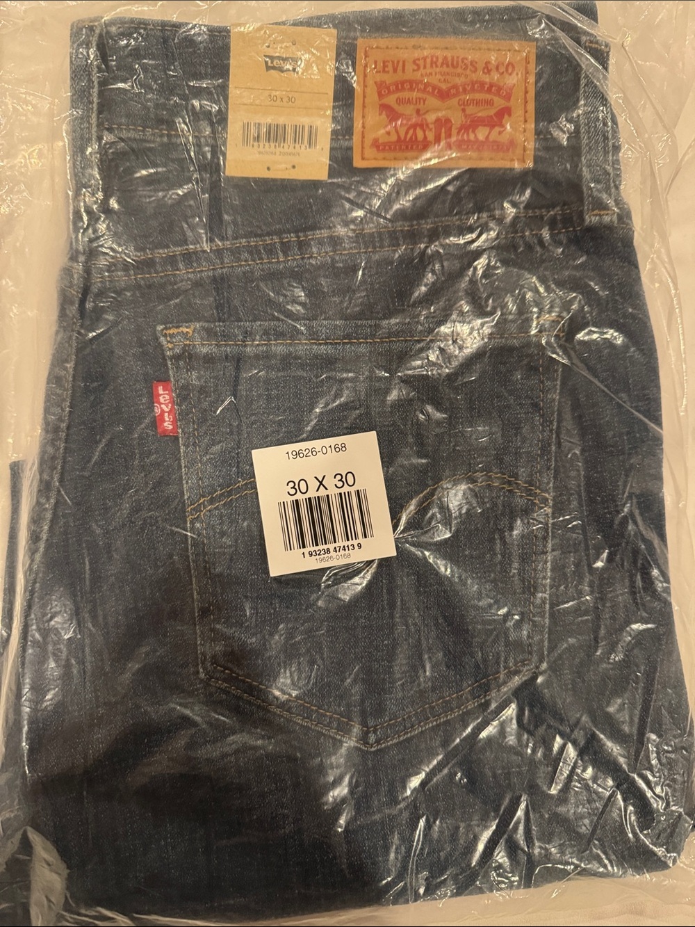Levi's Slim Skinny Jeans in Dark Blue Denim
